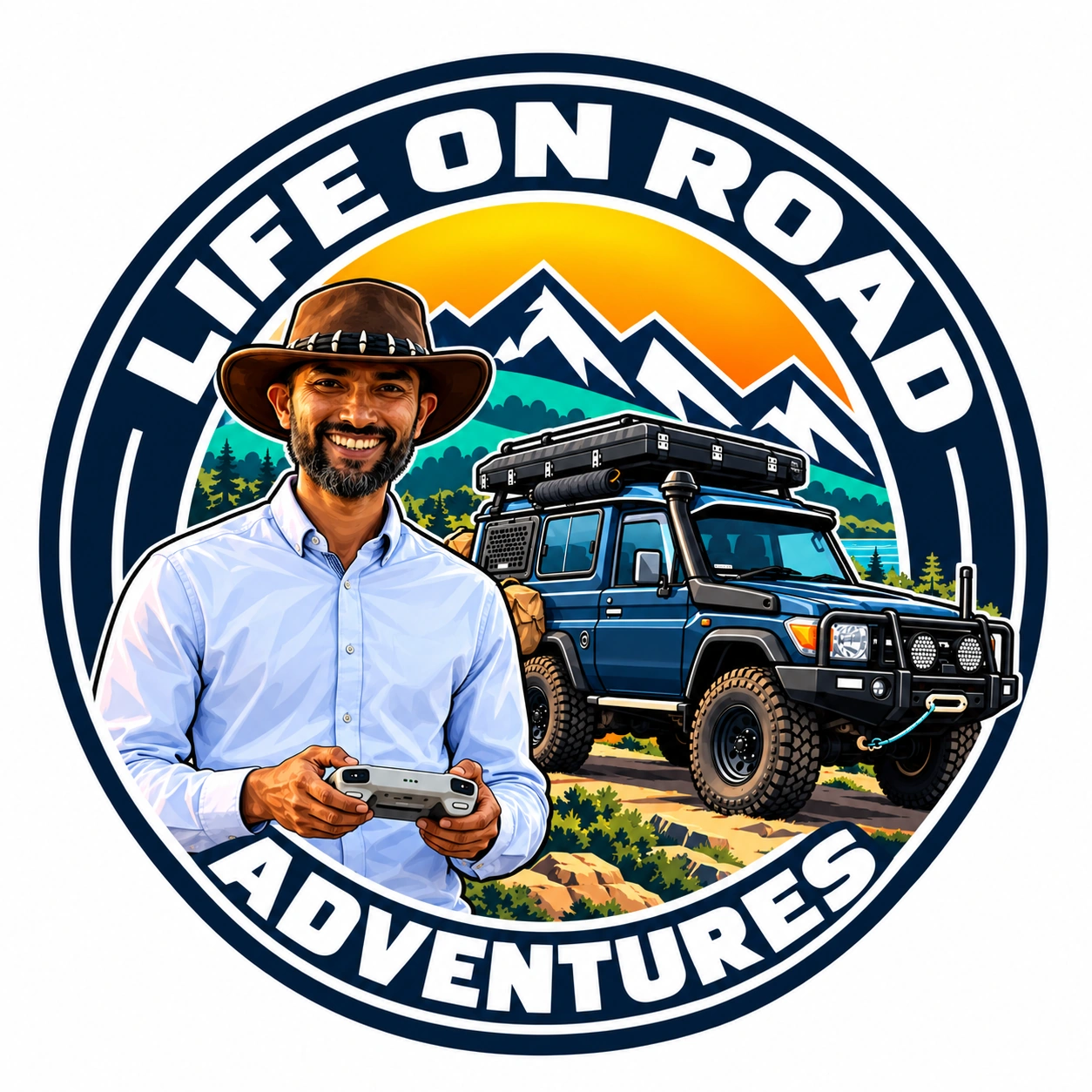 Life On Road Adventures — Narayan and his blue Troopy